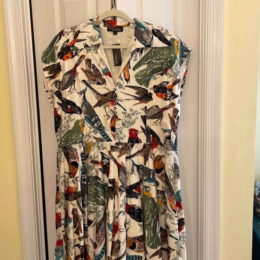 Trashy Diva Birds of a Feather Circle Day Dress sz 24 NEVER WORN